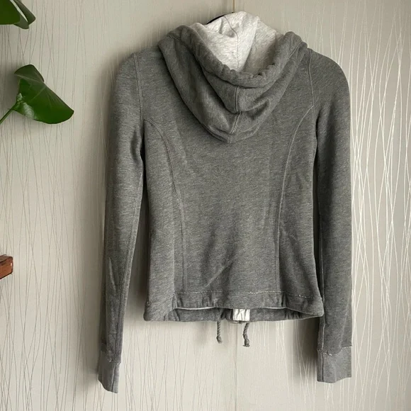 Abercrombie & Fitch Gray Hooded Jacket Womens size XS - Picture 7 of 8
